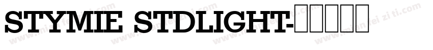 STYMIE STDLIGHT字体转换